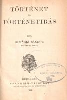 A Franklin-Társulat Olcsó könyvtár sorozatának történelmi és esztétikai tanulmányai. Kolligátum Márk...