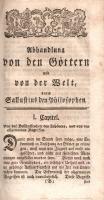 Sallustius, Caius Crispus: 
Abhandlung von den Göttern und von der Welt, durch Sallustius den Philo...