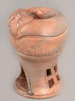 Fedeles almasütő edény, hibátlan, m: 17 cm