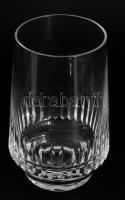 8 személyes ólomkristály pohár garnitúra, hibátlan, m: 11,5 cm