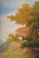 Négyesi Péter (XX. sz.): Fürdőző női aktok. Olaj, vászon. Jelezve balra lent. Dekoratív, kissé sérül...