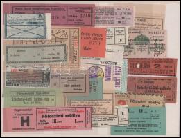 Mozi és színházjegyek gyűjteménye, egy berakólapon