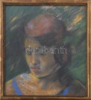 Olvashatatlan jelzéssel: Merengő, 1930. Pasztell, papír. Dekoratív, üvegezett fakeretben. 23,5x21,5 cm.