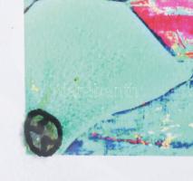 Olvashatatlan jelzéssel: Alakok. Print, papír. Üvegezett keretben. 23x33 cm