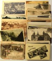 Kb. 80 db RÉGI magyar és külföldi város képeslap, vegyes minőségben / Cca. 80 pre-1945 Hungarian and foreign town postcards