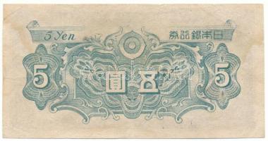 Japán 1946. 5Y "19126" T:F
Japan 1946. 5 Yen "19126" C:F
