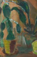 Klie jelzéssel: Merengő. Olaj, vászon. Dekoratív fakeretben. 49x67 cm