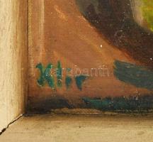 Klie jelzéssel: Merengő. Olaj, vászon. Dekoratív fakeretben. 49x67 cm