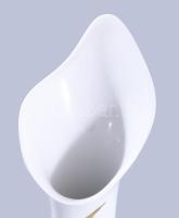 Gerold-Tettau kála váza, aranyozott díszítéssel, jelzett, hibátlan, m: 35 cm