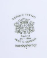 Gerold-Tettau kála váza, aranyozott díszítéssel, jelzett, hibátlan, m: 35 cm