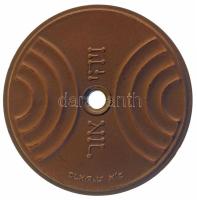 Izrael DN "And there was light - Genesis 1:3" kétoldalas öntött bronz emlékérem, közepén ü...