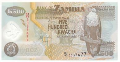 Zambia 2011. 500K "DT/03 3337477" T:UNC Zambia 2011. 500 Kwacha "DT/03 3337477" C:UNC