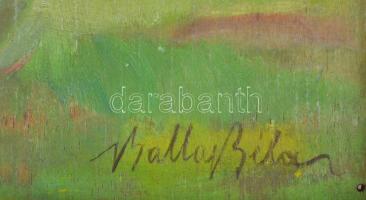 Balla Béla jelzéssel: Táj. Olaj, fa. Dekoratív, kissé kopott fakeretben. 40x50 cm