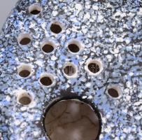 Iparművész ikebana váza, jelzett, h:27 cm