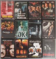 12 darab horror filmes DVD, Halálos terápia, Rémálompár, Disturbia, Fűrész, Halloween feltámadás, A ...