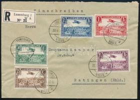 Luxemburg 1940 Dekoratív ajánlott levél Németországba
