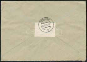 Luxemburg 1940 Dekoratív ajánlott levél Németországba