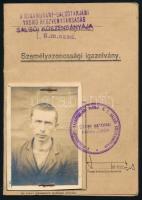 1939 Salgóbánya (Salgótarján), Rimamurány-Salgótarjáni Vasmű Rt. salgói kőszénbányája fényképes személyazonossági igazolvány üzemi munkás részére