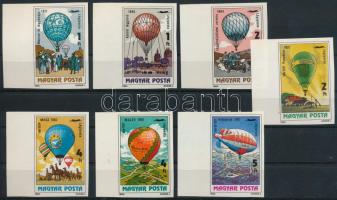 1983 200 éves a ballonrepülés vágott ívszéli sor (5.000)