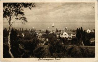 Balatonszemes-fürdő, villa, nyaraló, látkép (Rb)