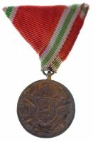 Bulgária 1933-1939 k. "Európai Háborús Emlékérem 1915-1918" aranyozott bronz kitüntetés miniatűr mellszalagon T:XF patina Bulgaria ~1933-1939. "European War Commemorative Medal 1915-1918" gilt miniature bronze decoration C:XF patina