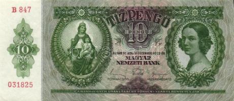 1936. 10P (2x) egymás utáni sorszámmal T:I