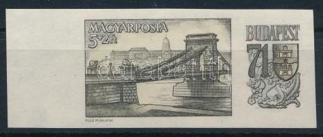 1969 Budapest '71 I. vágott bélyeg