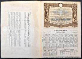 1906. Budapest "Pesti Hazai Első Takarékpénztár-Egyesület" nyereménykötvénye 100K-ról, szá...