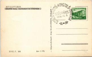 1956 Dunaújváros, Dunapentele, Sztálinváros; Bartók Béla Kultúrház. Képzőművészeti Alap Kiadóvállala...