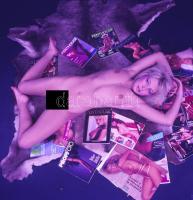 Katona Miklós (1937- ): Művészi aktok, 8 db színes negatív, 6x6 cm