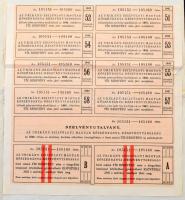 1923. Budapest "Urikány-Zsilvölgyi Magyar Kőszénbánya-Részvénytársaság" 10 részvénye 5000K...