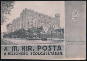 1938 Magyar Királyi Posta képes ismertető füzet a postai szolgáltatásokról 16p 25x17 cm