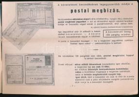 1938 Magyar Királyi Posta képes ismertető füzet a postai szolgáltatásokról 16p 25x17 cm