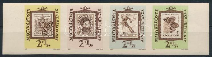 1962 Bélyegnap vágott ívszéli csík