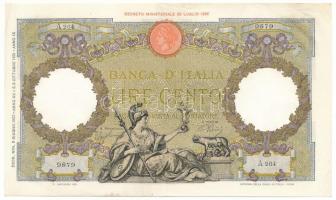 Olaszország 1931. 100L "A 264 9879" "Capranesi - Roma" T:F szép papír Italy 1931. 100 Lire "A 264 9879" "Capranesi - Roma" C:F fine paper Krause P#55