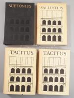 Bibliotheca Classica 3 kötete (3 cím 4 kötetben): 

Tacitus összes művei I-II. köt. Ford.: Borzsák...