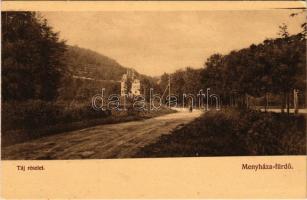 Menyháza, Monyásza, Moneasa; fürdő, nyaraló. Illés Albert kiadása / spa villa