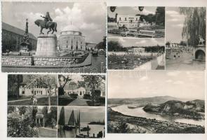 48 db MODERN magyar és külföldi város képeslap / 48 MODERN Hungarian and foreign town-view postcards