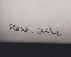 Olvashatatlan jelzéssel: Női alak. Tus, papír. Üvegezett fakeretben. 30×21 cm