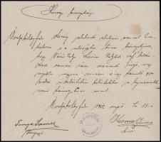 1912 Őraljaboldogfalva (Erdély), községi bizonyítvány