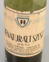 Marosvásárhelyi Denaturált Szesz üveg, címkével, hibátlan, m: 26 cm