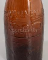 Antik Nagyszeben csatos sörös üveg, szájánál kis kopással, m: 27 cm