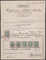1898 Arad, Hofmann Antal szövöde fejléces számla 2 db