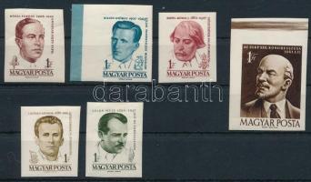 1961 Arcképek III. vágott sor (8.000) (néhány értéken ráncok / creases)