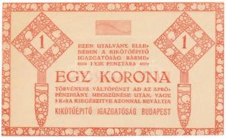 1920 k. Budapest 1K "Kikötőépítő Igazgatóság" sorszám nélkül T:AU Adamo BUC-124.6.2