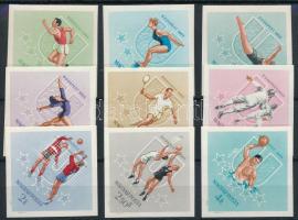 1965 Universiade vágott sor (4.500) (80f falcos / hinged)