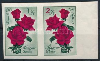 1961 Május 1. (VIII.) vágott ívszéli pár (4.000)