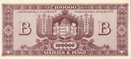 1946. 10.000BP (2x) + 100.000BP (2x) eltérő színváltozat + 100.000.000MP (2x) T:I