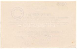 1919. Zirc 20K "Zirczi Járási Takarékpénztár Pénztári-Jegye" "0289" sorszámmal T...