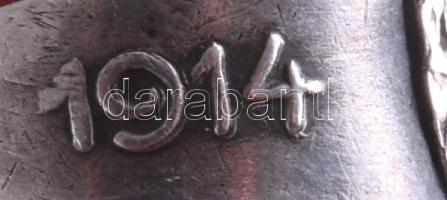 "Egyetemek Kórház Egylete 1914-1918" Szent Koronás jelvénnyel díszített I. világháborús ez...